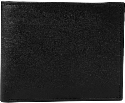 HouseOfCommon Men Casual Black Artificial Leather Wallet(7 Card Slots)