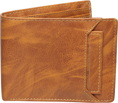 PROVOGUE Men Formal Tan Artificial Leather Wallet(6 Card Slots)