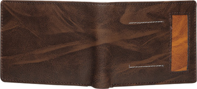 METRONAUT Men Casual Brown Artificial Leather Wallet(6 Card Slots)