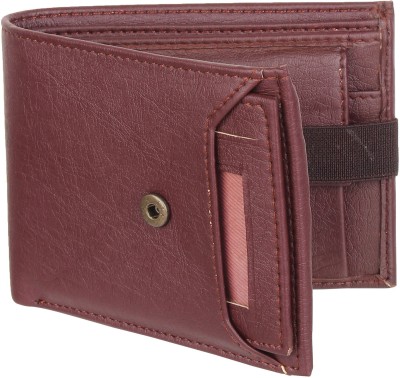 HRFSTAR Men Tan Artificial Leather Wallet(8 Card Slots)