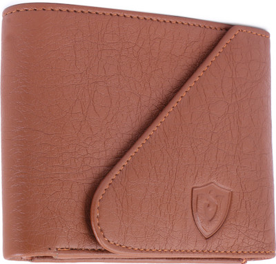 Keviv Men Tan Artificial Leather Wallet(7 Card Slots)