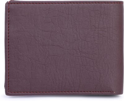 VSR Men Brown Artificial Leather Wallet(10 Card Slots)