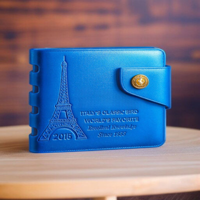 ZEPH Enterprises Men Casual Blue Artificial Leather Wallet(5 Card Slots)