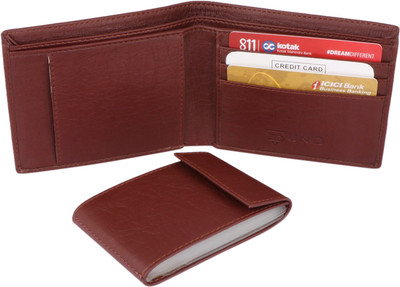 True Style Men Casual Brown Jute Wallet(8 Card Slots)