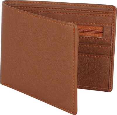 WALLETIN Men Casual Tan Artificial Leather Wallet(10 Card Slots)
