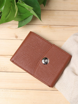 HRFSTAR Girls Casual Tan Artificial Leather Wallet(6 Card Slots)