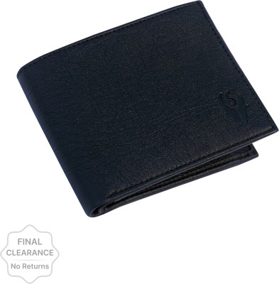 SAMTROH Men Formal Black Artificial Leather Wallet(5 Card Slots)