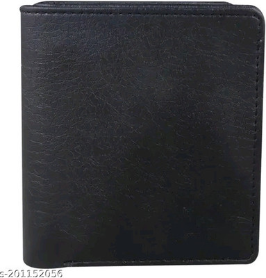 TPM Men Black Artificial Leather Wallet(4 Card Slots)