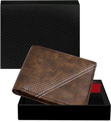 TPGA Enterprise Men Casual, Evening/Party, Formal Brown Artificial Leather Wallet(4 Card Slots)