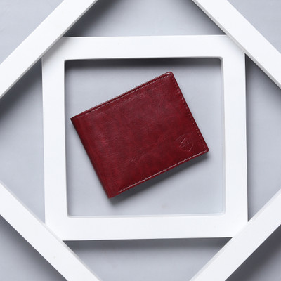 SAMTROH Men Red Artificial Leather Wallet(5 Card Slots)