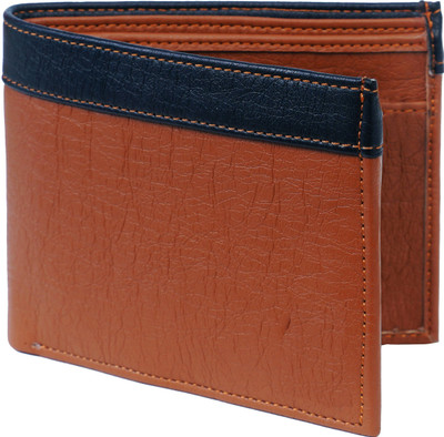 WALLETIN Men Tan Artificial Leather Wallet(8 Card Slots)