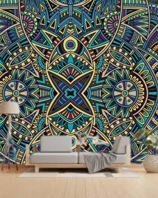 decodeams Vinyl Decorative Gold Wallpaper(L x W: 200 cm x 40 cm)