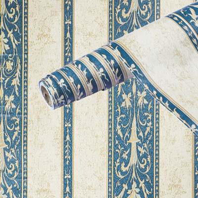 pixer Vinyl Abstract Beige, Blue Wallpaper(L x W: 600 cm x 40 cm)