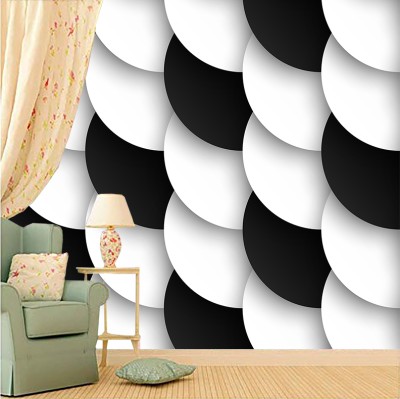 Colormart Decorative White Wallpaper(228 cm x 40 cm)