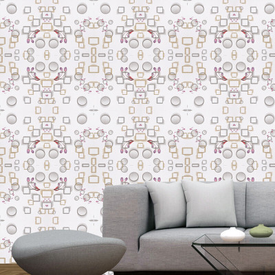 pixer Vinyl Abstract Multicolor Wallpaper(L x W: 600 cm x 40 cm)