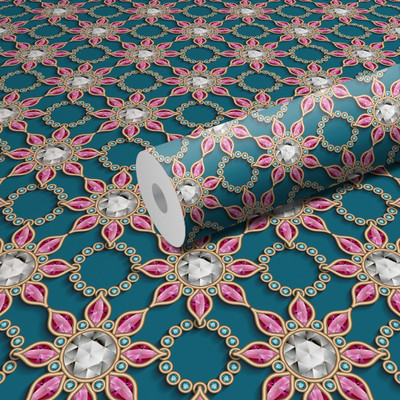 Walldaddyy Vinyl Abstract Multicolor Wallpaper(L x W: 240 cm x 40 cm)