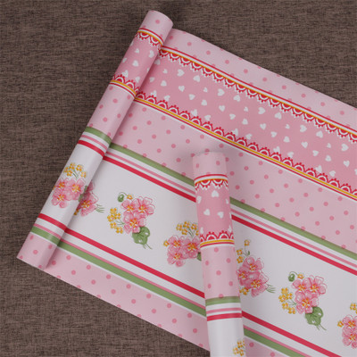 Flipkart SmartBuy Abstract Pink Wallpaper(250 cm x 45 cm)
