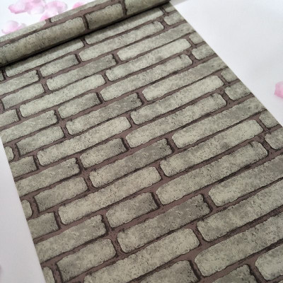 AURORA SHOPPE Vinyl Abstract Grey Wallpaper(L x W: 200 cm x 45 cm)