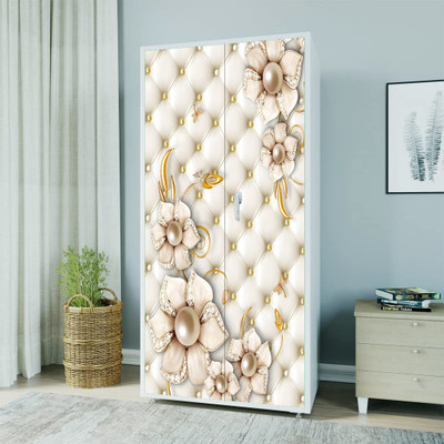 MKP Almira Vinyl Floral & Botanical Gold Wallpaper(L x W: 183 cm x 86 cm)