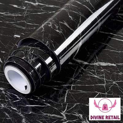 SIDGO Vinyl Classics Black Wallpaper(L x W: 200 cm x 60 cm)