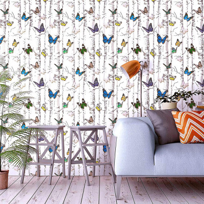 pixer Vinyl Abstract Multicolor Wallpaper(L x W: 240 cm x 40 cm)