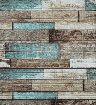 Onbet Embossed Abstract Multicolor Wallpaper(L x W: 77 cm x 70 cm)