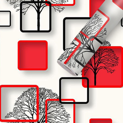 BDM Vinyl Decorative Multicolor Wallpaper(L x W: 40 cm x 200 cm)