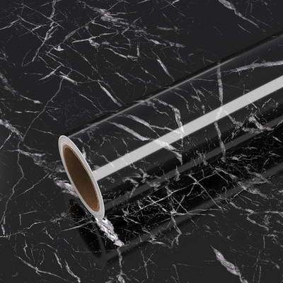 Heen Fab Vinyl Abstract Black Wallpaper(L x W: 200 cm x 60 cm)