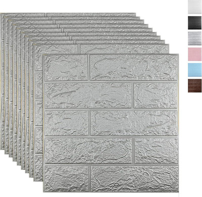 Diseno Floral & Botanical Grey Wallpaper(38.5 cm x 35 cm, Pack of 30)