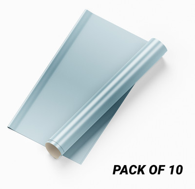 Guru Production Vinyl Decorative Blue Wallpaper(L x W: 300 cm x 45 cm, Pack of 10)