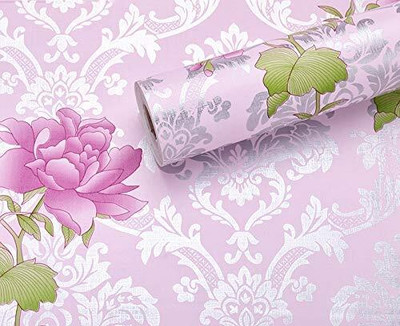 LAVEINTA Vinyl Decorative Multicolor Wallpaper(L x W: 500 cm x 45 cm)