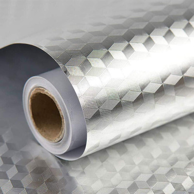 FLETIX Abstract Silver Wallpaper(200 cm x 60 cm)
