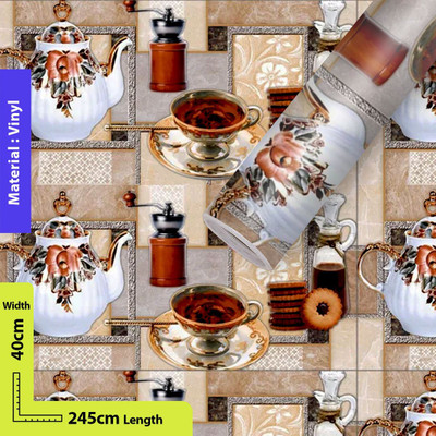 AMBEY DÉCOR Decorative Wallpaper(245 cm X 40 cm)