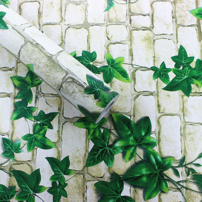 AMBEY DECOR Vinyl Decorative Green, White Wallpaper(L x W: 600 cm x 30 cm)