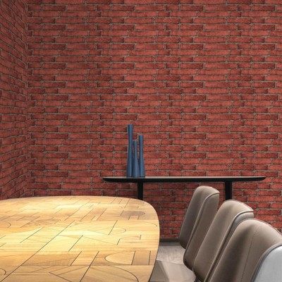 Uratech Vinyl Architecture Multicolor Wallpaper(L x W: 500 cm x 45 cm)