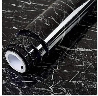 Kingmart Paper Classics Black Wallpaper(L x W: 60 cm x 200 cm)