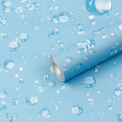 pixer Embossed Architecture Blue Wallpaper(L x W: 240 cm x 40 cm)