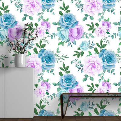 Guru Production Vinyl Classics Multicolor Wallpaper(L x W: 200 cm x 40 cm, Pack of 2)