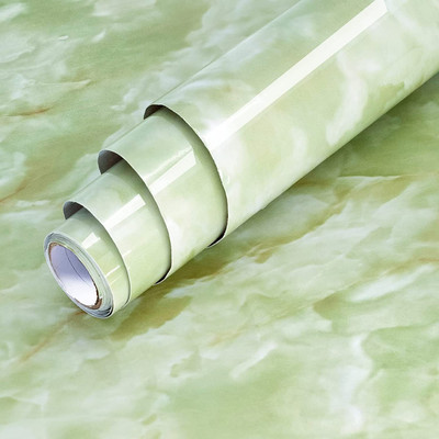 Coozico Vinyl Abstract Green Wallpaper(L x W: 200 cm x 60 cm)