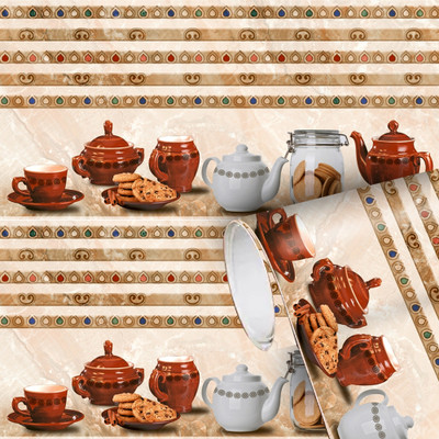 BDM Vinyl Decorative Multicolor Wallpaper(L x W: 40 cm x 160 cm)