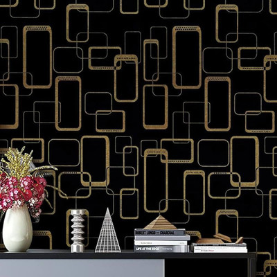 JYT Vinyl Abstract Multicolor Wallpaper(L x W: 1000 cm x 45 cm)