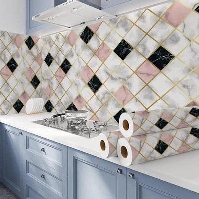 DUDHAT EXPORT Abstract Multicolor Wallpaper(200 cm x 60 cm)