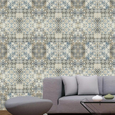 pixer Vinyl Abstract Multicolor Wallpaper(L x W: 240 cm x 40 cm)