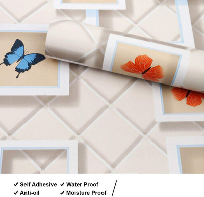 pixer Abstract Beige Wallpaper(240 cm x 40 cm)