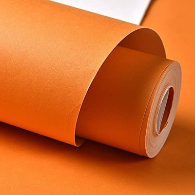 VELLUMTRO Vinyl Abstract Orange Wallpaper(L x W: 60 cm x 203 cm)