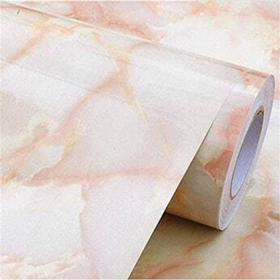 SOJITRA EXPORT Vinyl Abstract Orange Wallpaper(L x W: 200 cm x 60 cm)