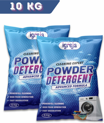 IGREJA Bright Like New Front/Top Load Cleaning Expert Blue Detergent Powder 10 kg Detergent Powder 10 kg