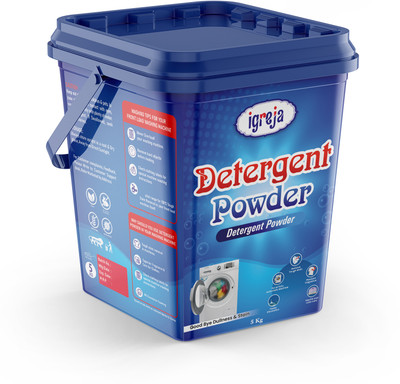 IGREJA Bright Like New Matic Front/Top Load Expert Blue Detergent Powder 5 kg Detergent Powder (Fresh)(5 kg)