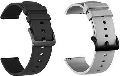 CHG 22mm SmartWatch Strap Smart Watch Strap(Black, Grey)