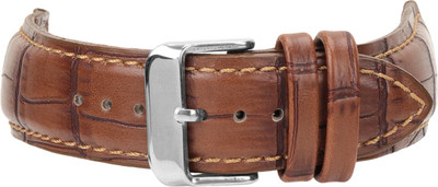 Roycee 9250320 20 mm Synthetic Leather Watch Strap(Tan)